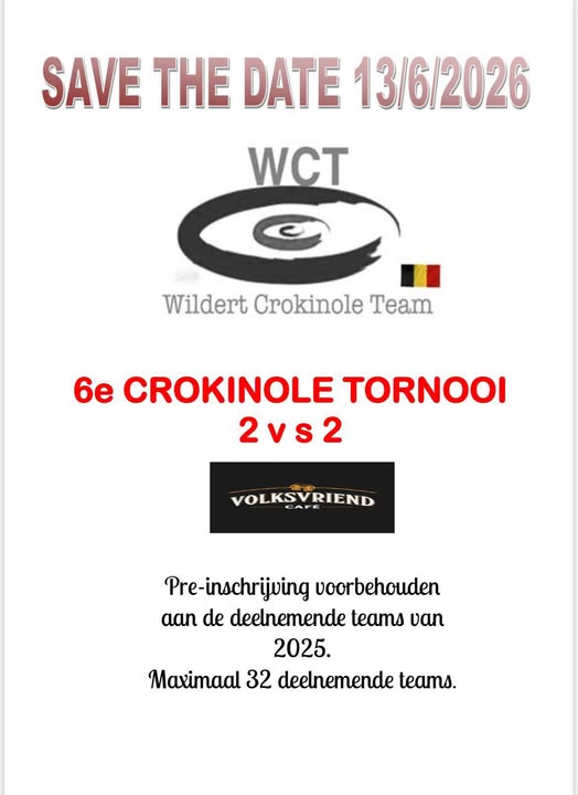 6e crokinole tornooi – wildert crokinole team